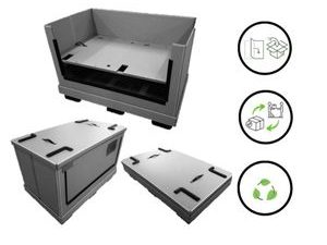 Plastic collapsible crate – Container storage box