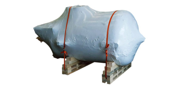 Protection of parts with shrink wrap